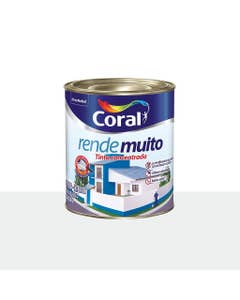 Tinta Acrílica Rende Muito Fosco Branco Neve 900ml Coral