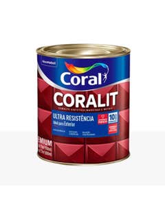 Esmalte Sintético Ultra Resistência Coralit Branco Acetinado 900ml - Coral