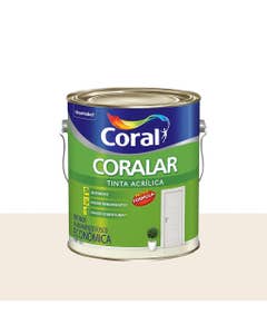 Tinta Acrílica Fosca Econômica Coralar Branco 3,6L - Coral