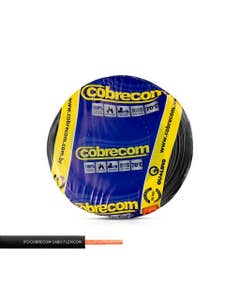 Cabo Flexível 1,5mm Preto Rolo com 100 Metros 750V Cobrecom