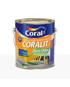 Esmalte Sintético Base Água Acetinado Coralit Branco 3,6L - Coral