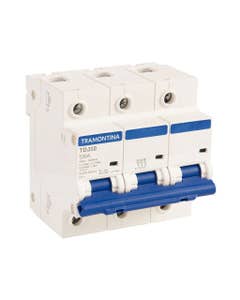 Disjuntor tripolar tdj10ka 100a curva c Tramontina