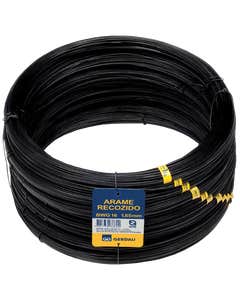 Arame Recozido Liso 12 2,77mm Rolo Preto
