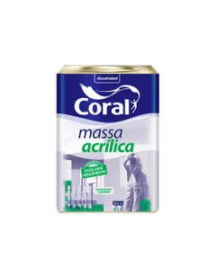 Massa Acrílica Branca 25kg Coral
