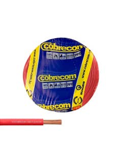Cabo Flexível 4,0mm Vermelho  Rolo com 100 Metros 750V Cobrecom