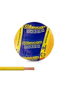 Cabo Flexível 4,0mm Amarelo Rolo com 100 Metros 750V Cobrecom
