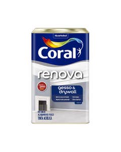 Tinta Econômica Acrílica Renova Fosco Gesso & Drywall Branco 18L - Coral