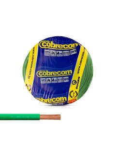 Cabo Flexível 6,0mm Verde Rolo com 100 Metros 750V Cobrecom