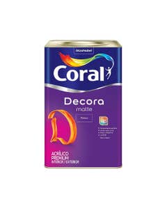 Tinta Acrílica Premium Decora Fosca Branco 18L - Coral