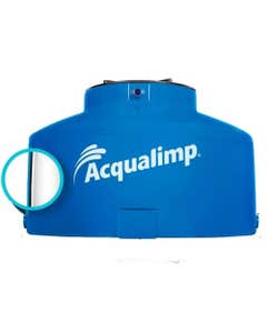 Caixa D'Água 2500 Litros Água Protegida Azul Acqualimp