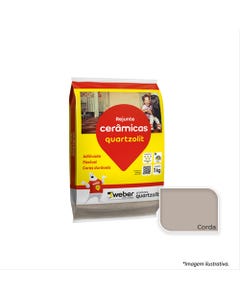 Rejunte de Cerâmica Quartzolit Cor Corda 1kg