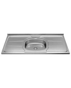 Pia aço inox 1,20 m Ghelplus sem válvula
