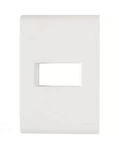 Placa 1 Posto Horizontal 4x2 Liz Branca - Tramontina
