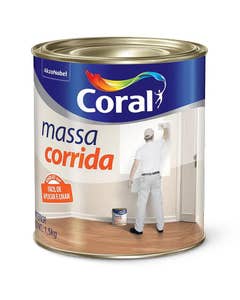Massa Corrida Branca 1,5kg Coral
