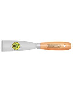 Espátula Rígida em Aço Carbono com Cabo de Madeira Tramontina 4cm