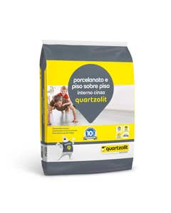 Argamassa Quartzolit Piso sobre Piso Cinza 20kg