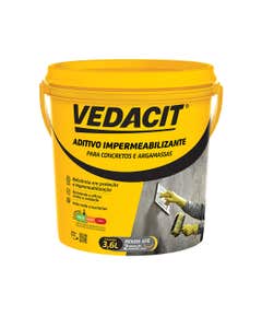 Aditivo Impermeabilizante para Concreto e Argamassas Vedacit 3,6L