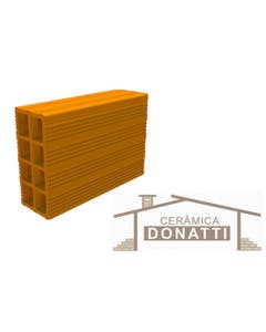 Bloco Cerâmico Vedação Donatti 9x19x29 cm