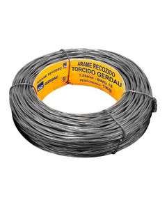 Arame de Aço Recozido Torcido Gerdau Nº 18 1kg