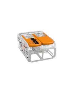 Conector Automático Emenda 2 Polos 221-612 6MM 41A com 3 Peças - Wago