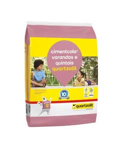 Argamassa CImentcola Varandas e Quintais 20KG Cinza Quartzolit
