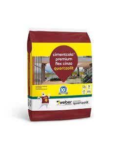 Argamassa Cimentcola Premium Flex 20Kg Cinza Quartzolit